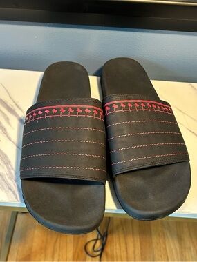 In and out burgers slides sandals shoes